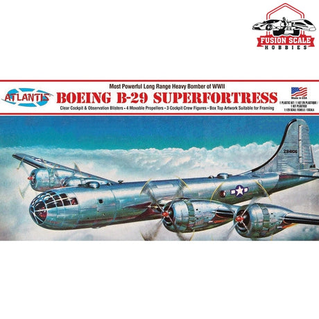 Atlantis Models Boeing B-29 Superfortress 1:120 with Swivel Stand - Fusion Scale Hobbies