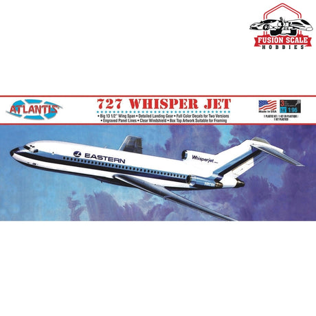 Atlantis Models Boeing 727 Whisper Jet Plastic Model Kit - Fusion Scale Hobbies