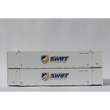 Jacksonville Terminal Company N 537027 53' High Cube Corrugated Side Containers Swift 4VI Container Two Pack