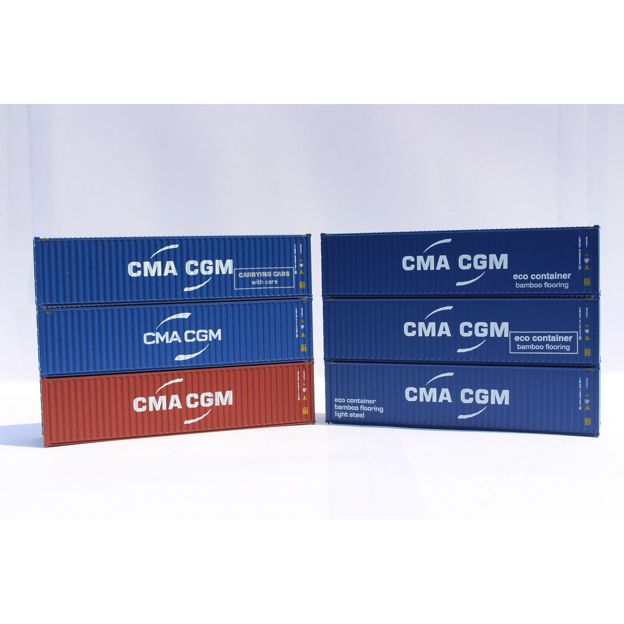 Jacksonville Terminal Company N CMA/CGM 40' High Cube Container 6pk