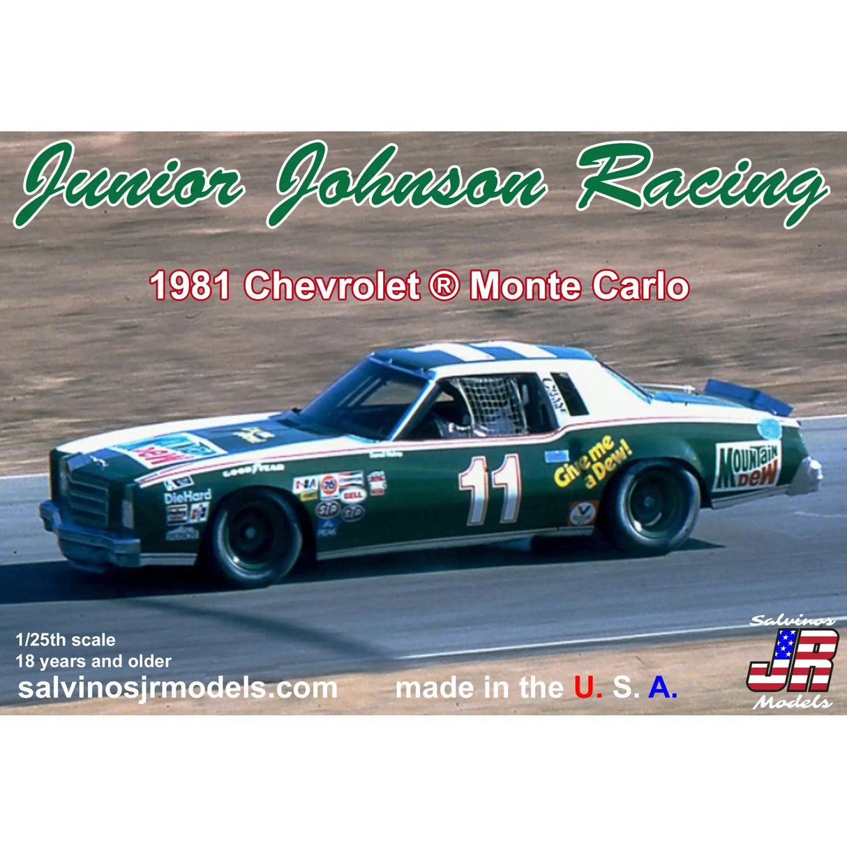 Salvinos JR Models Junior Johnson Racing 1981 Monte Carlo JJMC1981R