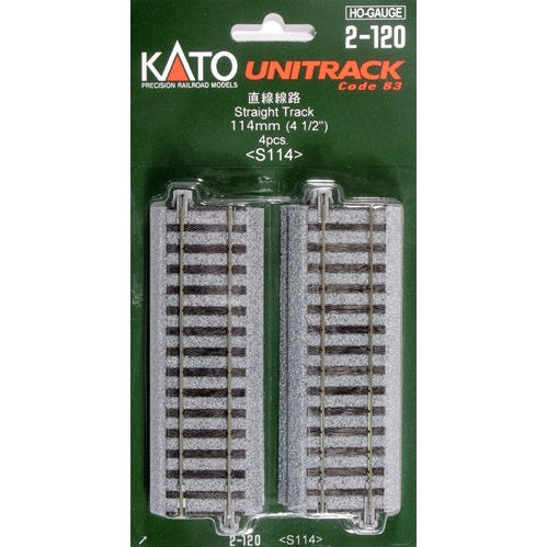 Kato HO 2120 Unitrack 114mm 4-1/2" Straight (4)