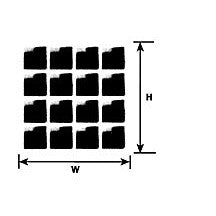 Plastruct 15/64" (6.0mm) Square Lattice Panel (1 per pack)