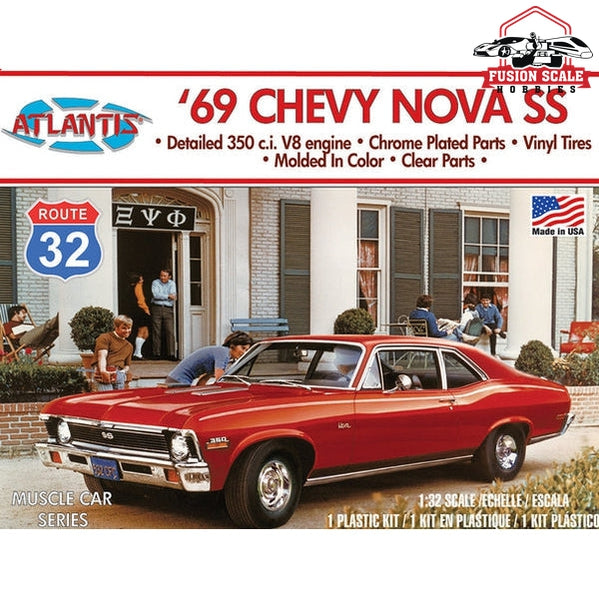 Atlantis Models 1969 Chevy Nova SS Model Kit - Fusion Scale Hobbies