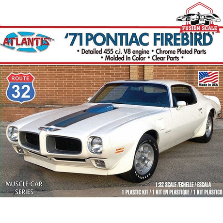 Atlantis Models 1971 Pontiac Firebird 1/32 Plastic Model Kit Atlantis - Fusion Scale Hobbies