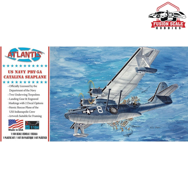 Atlantis Model PBY-5A US Navy Catalina Seaplane US Navy