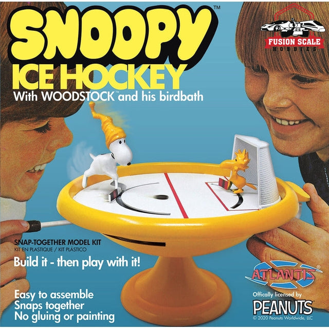 Atlantis Models Peanuts Snoopy and Woodstock Bird Bath Ice Hockey Game - Fusion Scale Hobbies