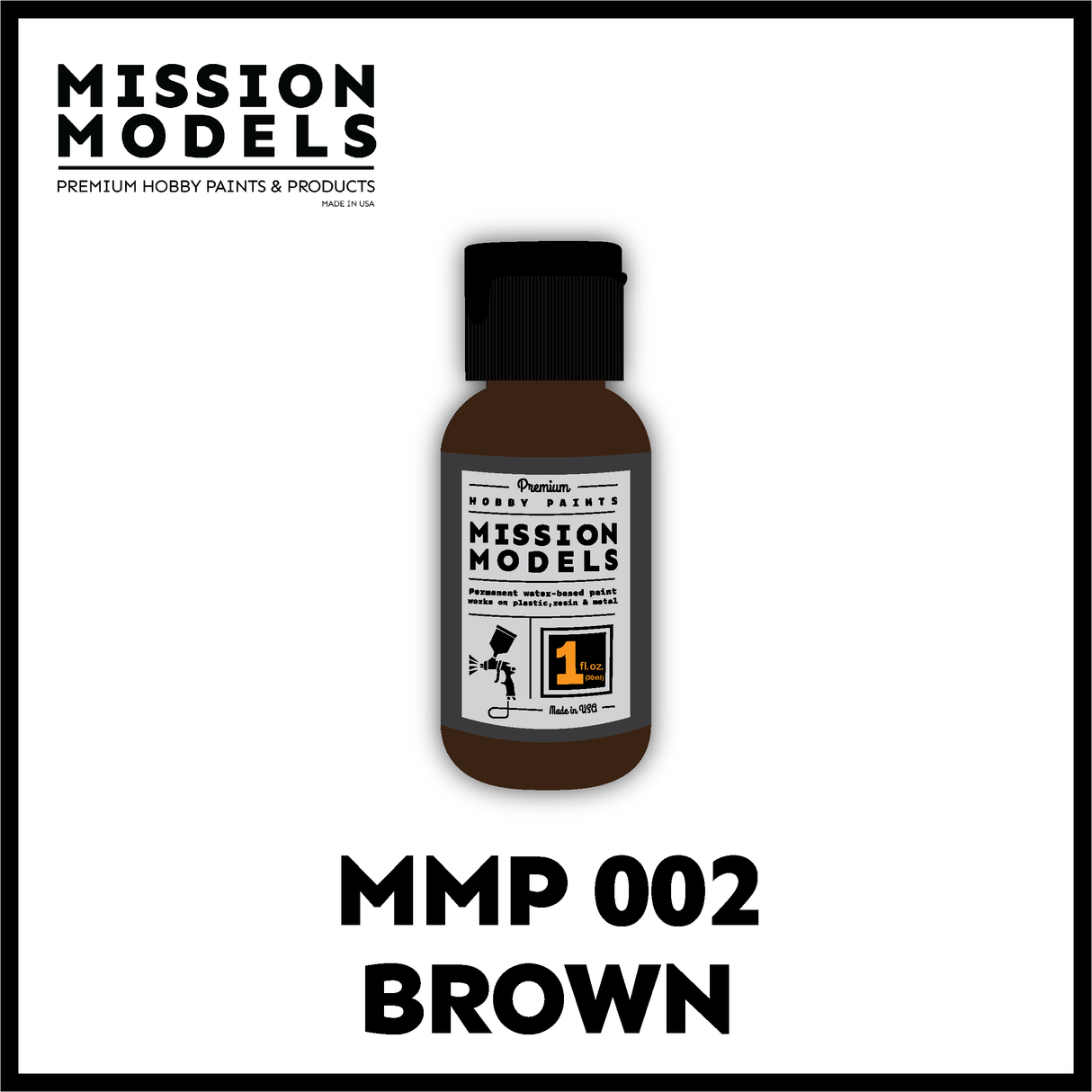 Mission Models Paint Brown MMP002 1oz