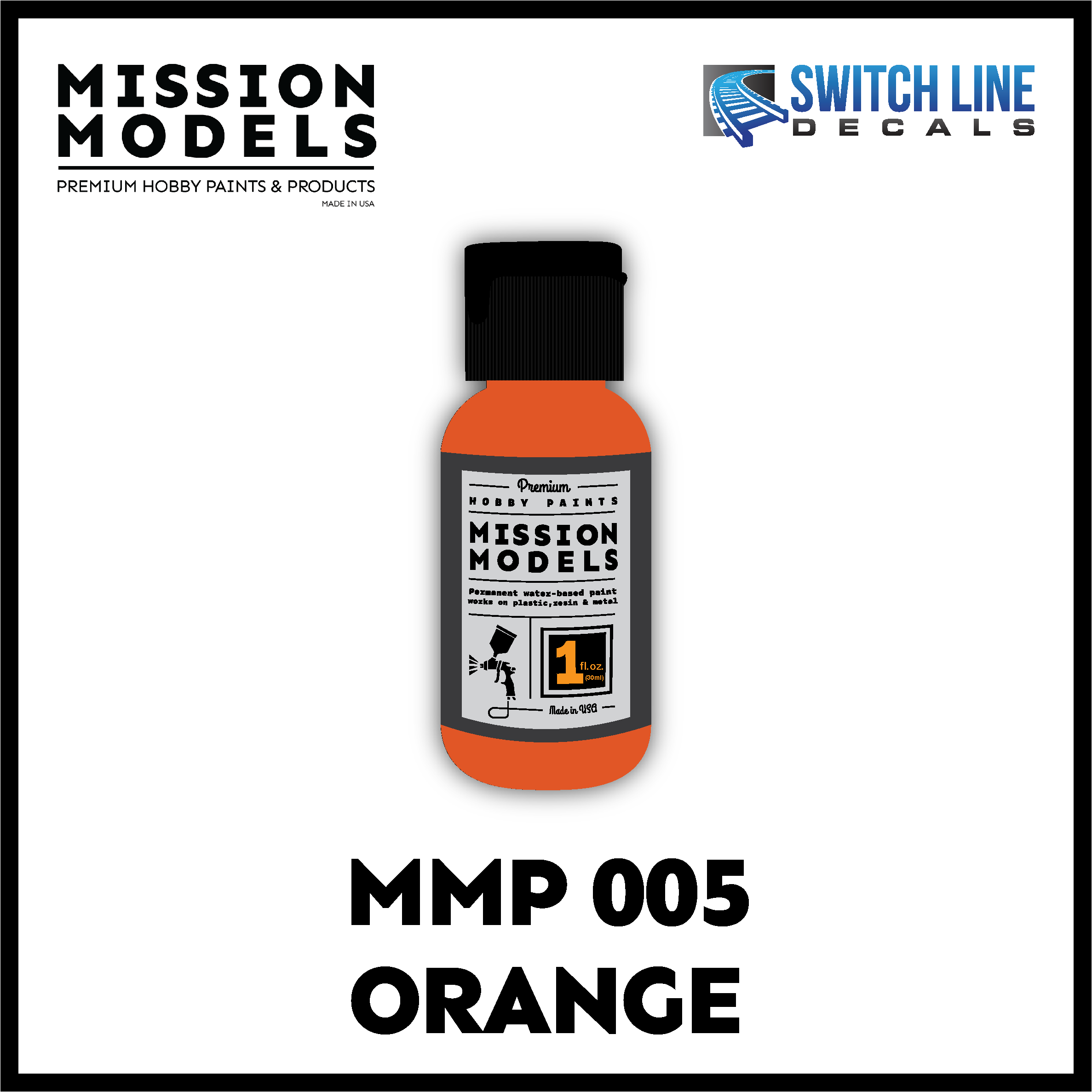 Mission Models Paint Orange MMP005 1oz
