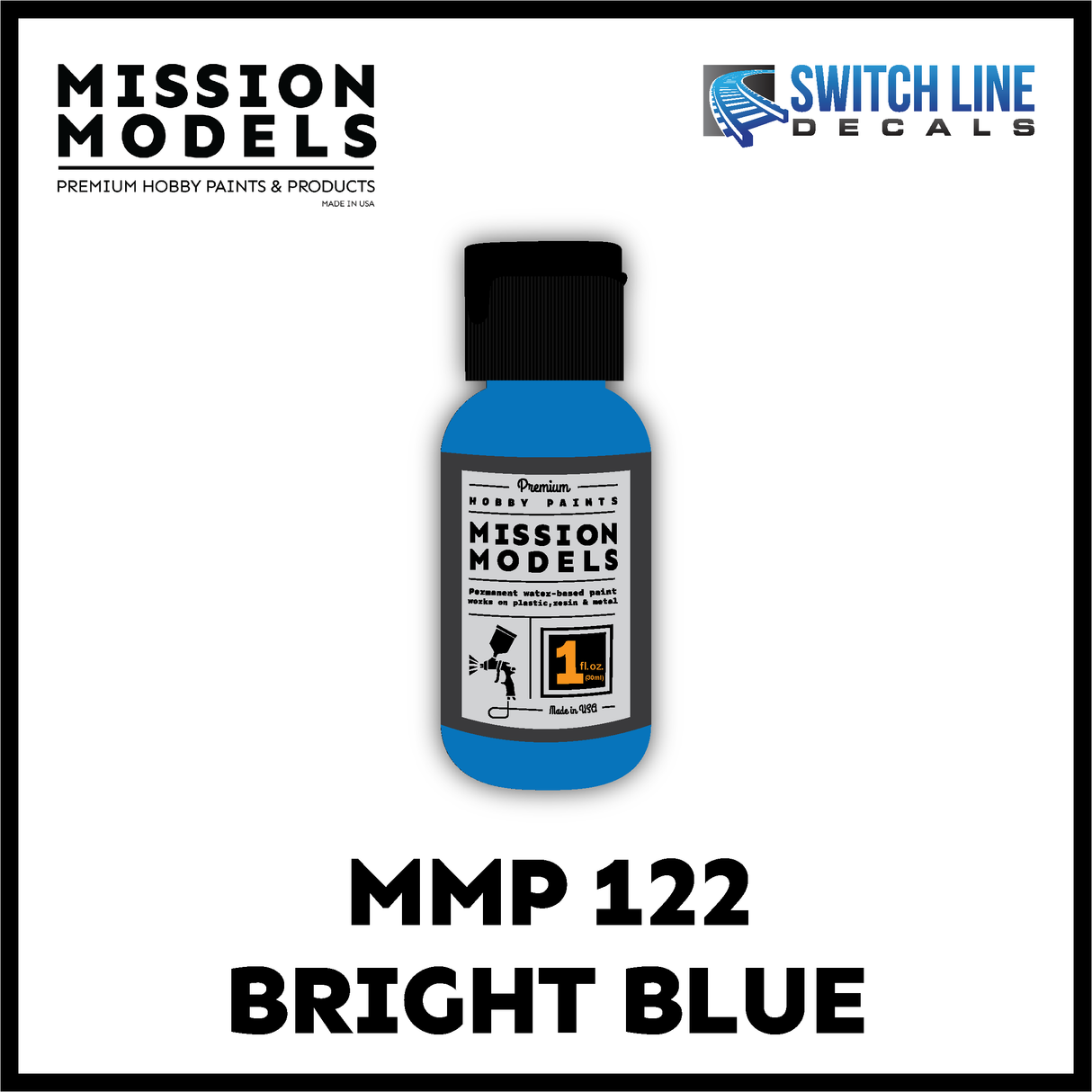 Mission Models Paint Bright Blue MMP0122 1oz