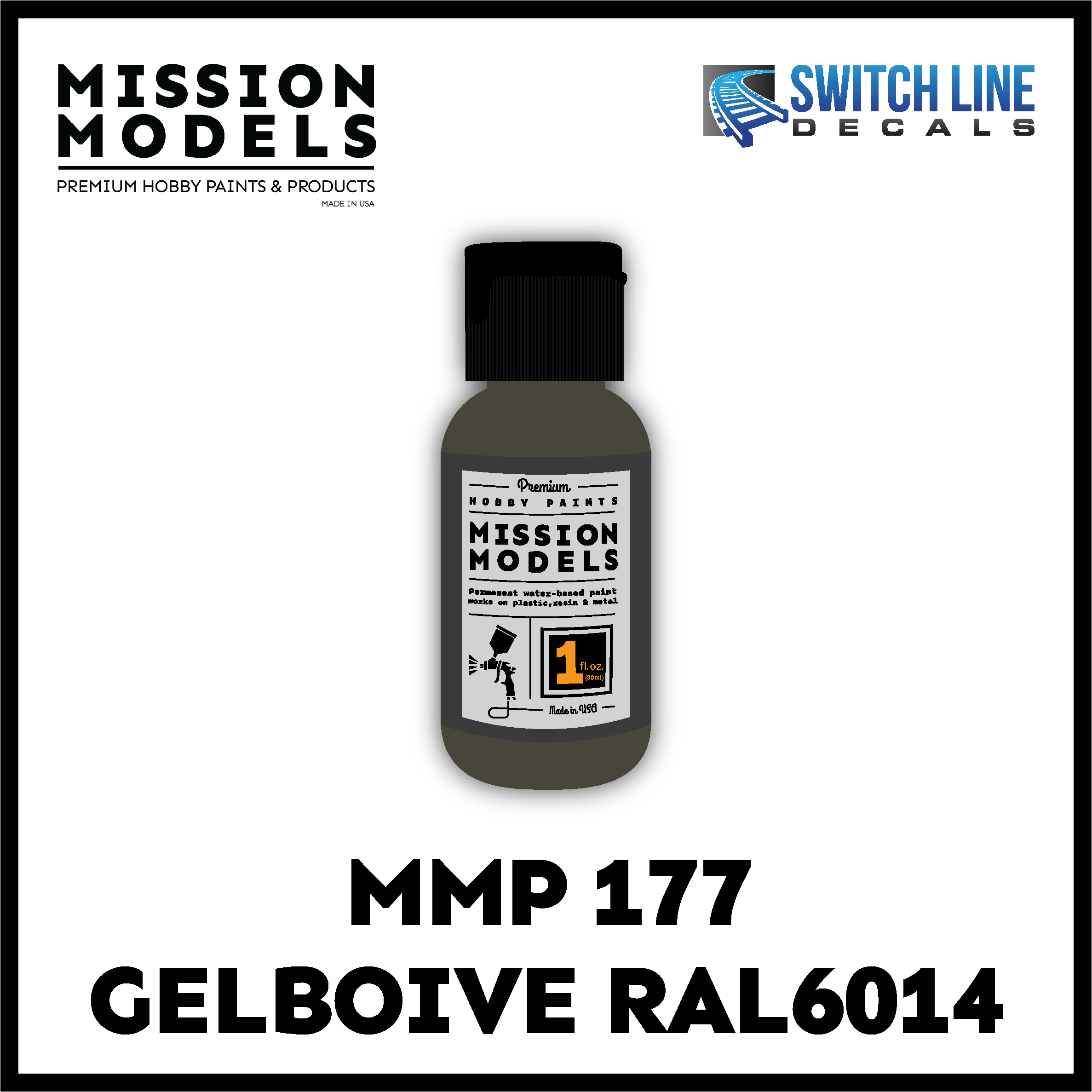 Mission Models Paint Gelbolive RAL 6014 1oz