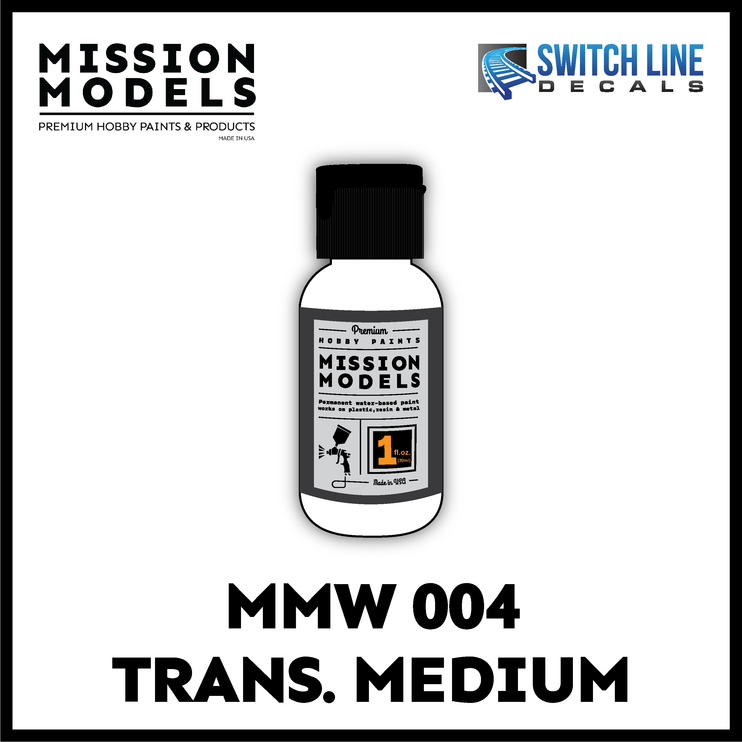 Mission Models Paint Transparent medium 1oz