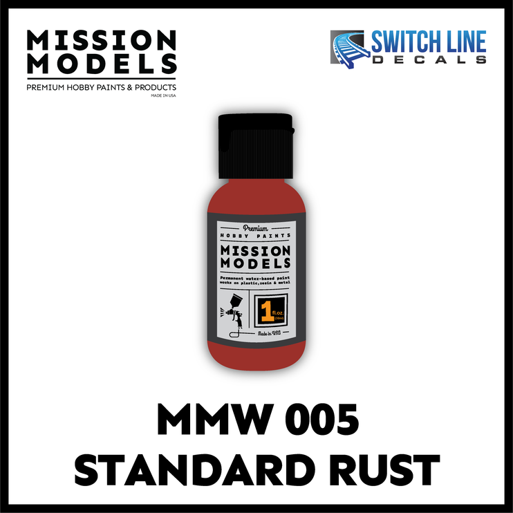 Mission Models Paint Standard Rust 1oz