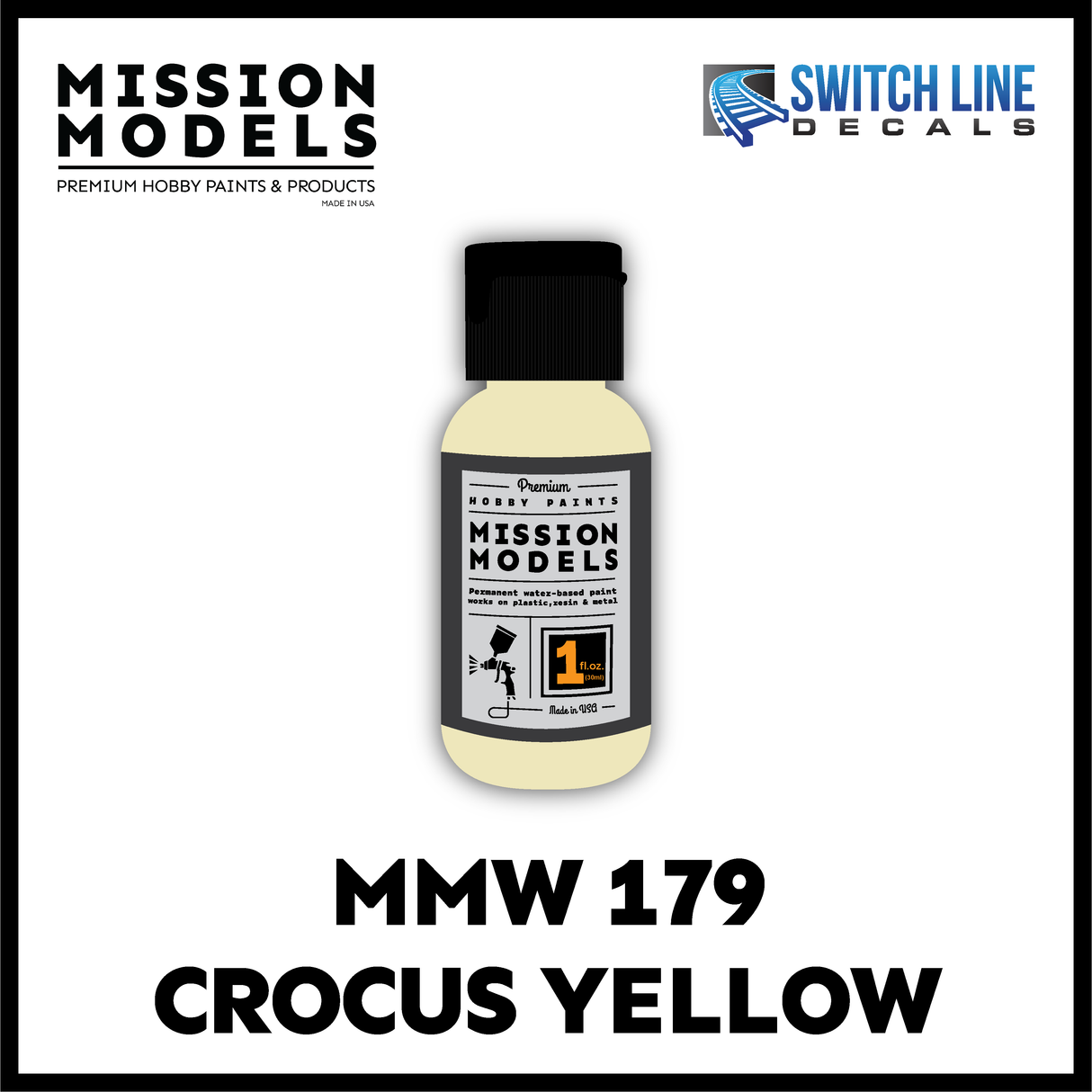 Mission Models Paint Crocus Yellow  1oz