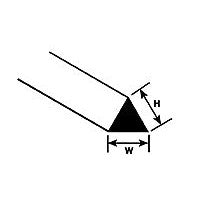 Plastruct .030" Polystyrene Triangular Rod 10" Length (10 per pack)