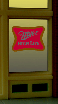 Miller Engineering Miller Beer Window Sign