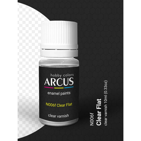 Arcus Hobby Colors Clear Flat 10ml Bottle - Fusion Scale Hobbies