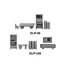 Plastruct O gauge Scale Brown Polyethylene Office Layout (8 per pack)