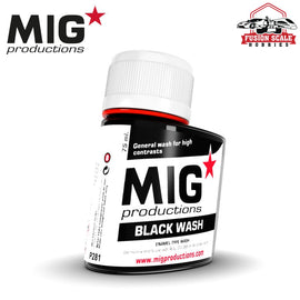 Mig Productions Enamel Wash 75ml Black Wash MP281