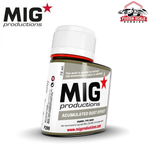 Mig Productions Enamel Wash 75ml Accumulated Dust Effect MP299