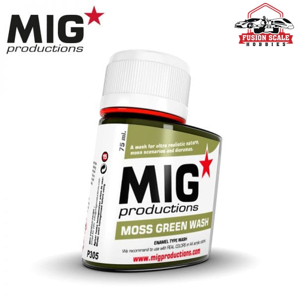 Mig Productions Enamel Wash 75ml Moss Green Wash MP305