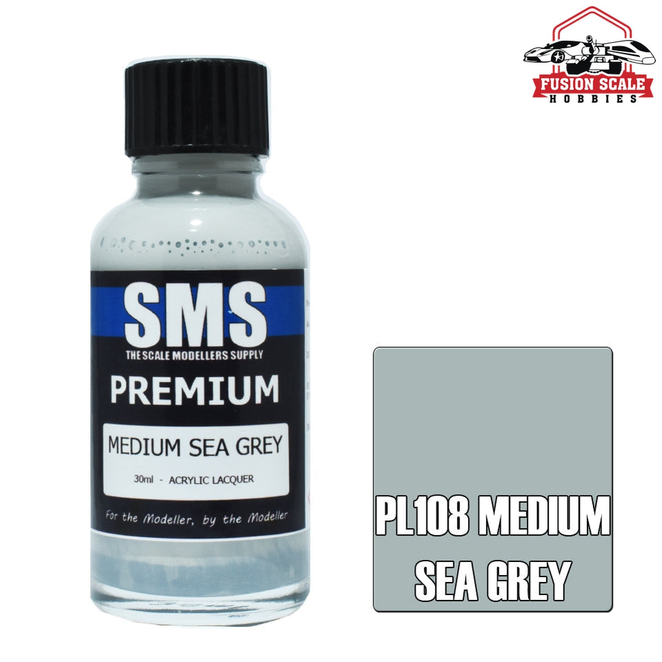 Scale Modelers Supply Premium Medium Sea Grey 30ml