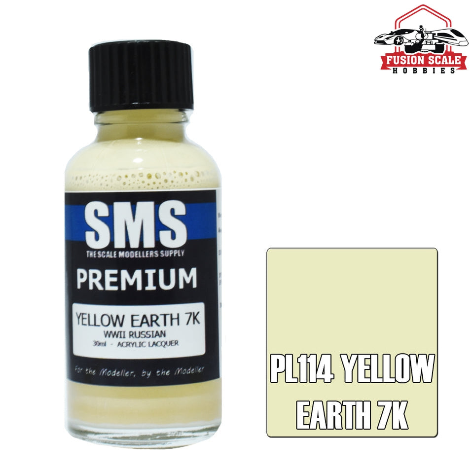 Scale Modelers Supply Premium Yellow Earth 7k 30ml