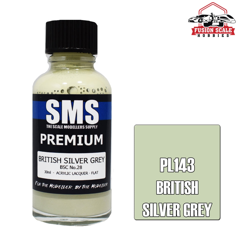 Scale Modelers Supply Premium British Silver Grey 30ml