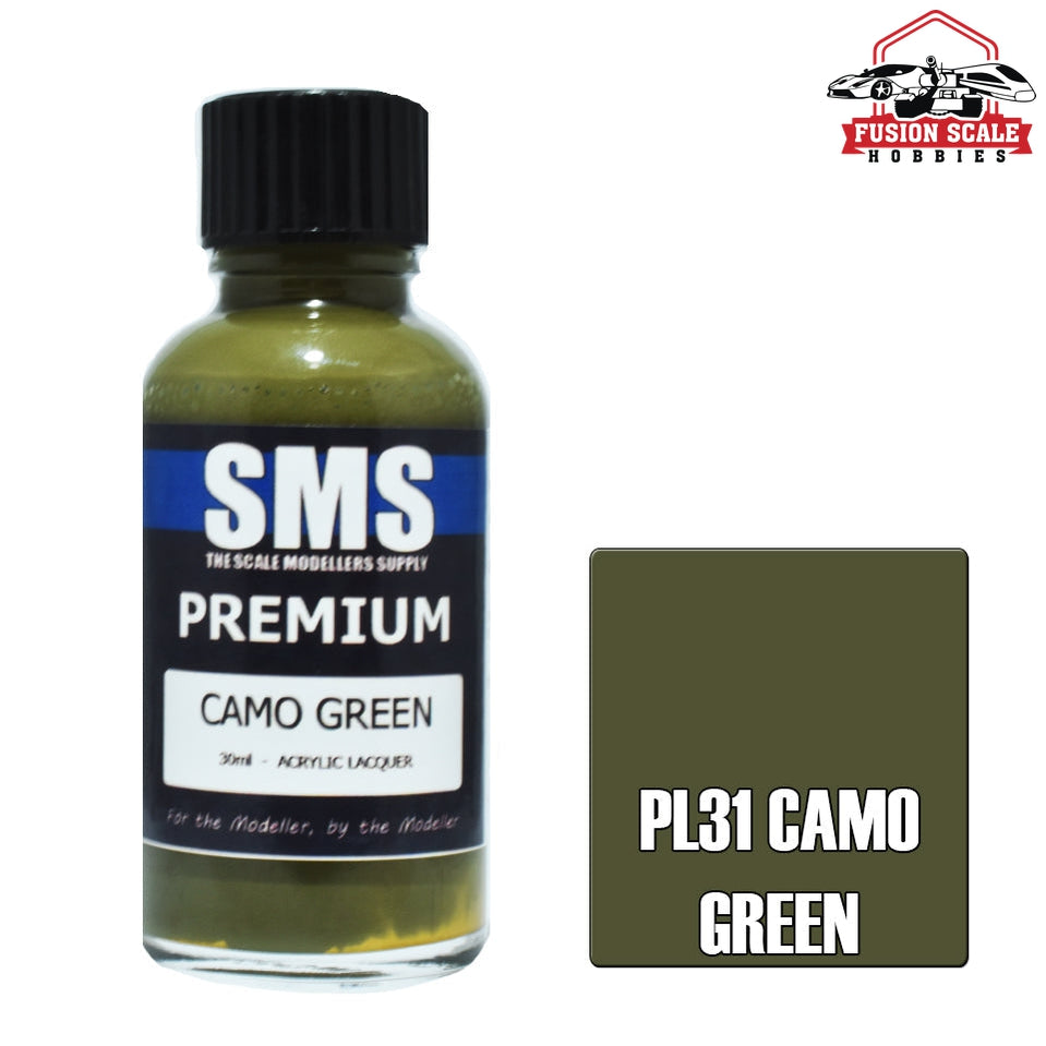 Scale Modelers Supply Premium Camo Green 30ml