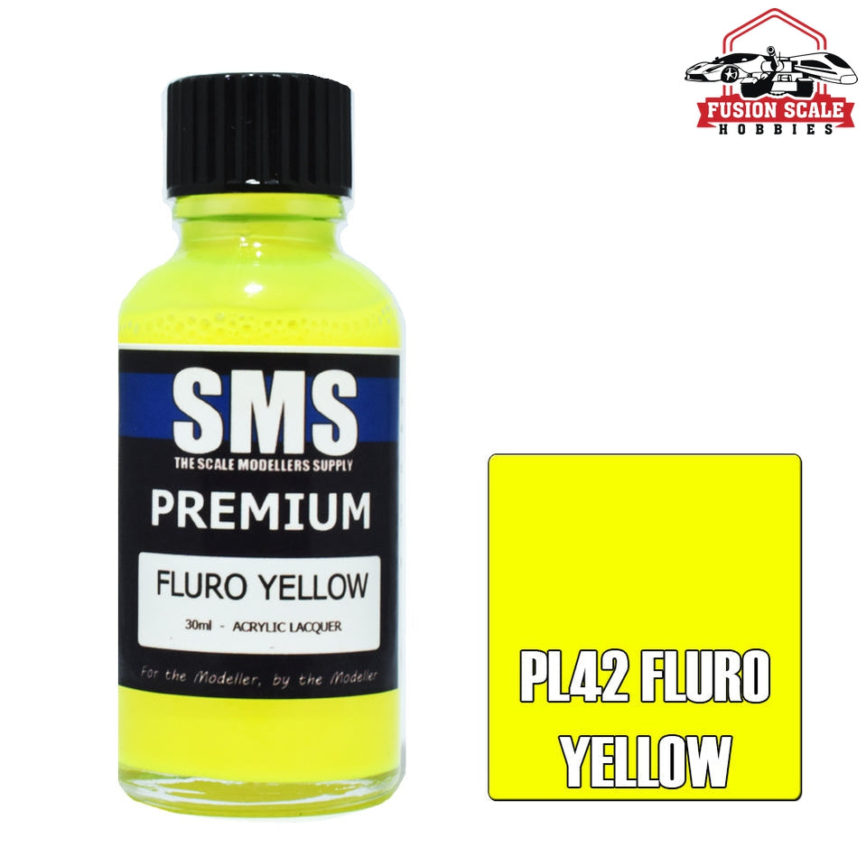 Scale Modelers Supply Premium Fluro Yellow 30ml