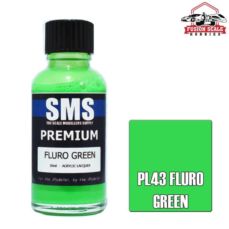 Scale Modelers Supply Premium Fluro Green 30ml