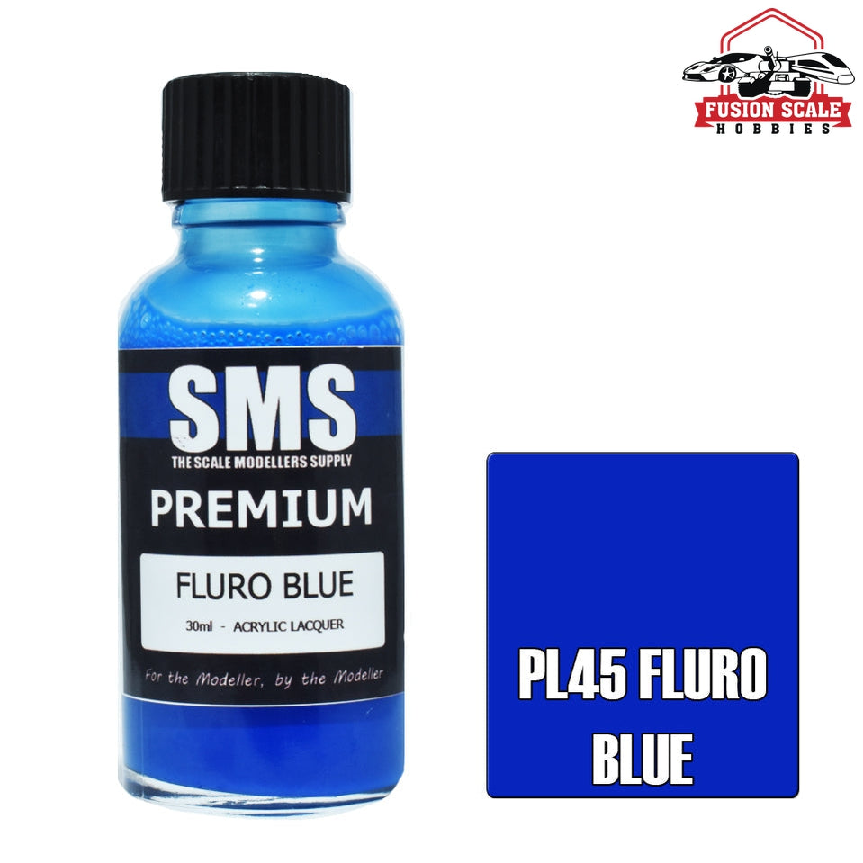 Scale Modelers Supply Premium Fluro Blue 30ml