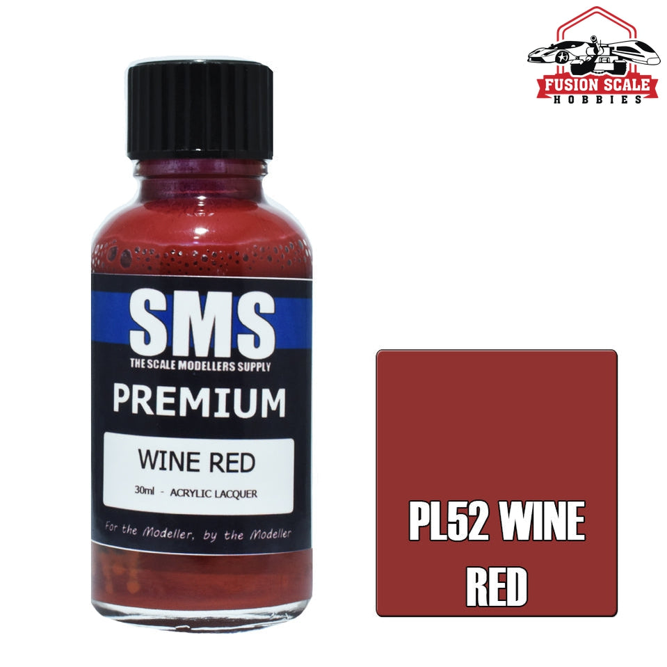 Scale Modelers Supply Premium Wine Red 30ml