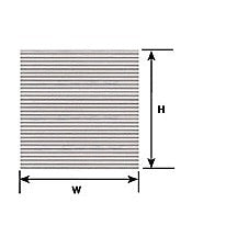 Plastruct N gauge White Corrugated Siding  12" x 7" (2 per pack)