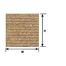 Plastruct HO gauge  Beige Wood Shake Shingle  Sheet 12" x 7" (2 per pack)