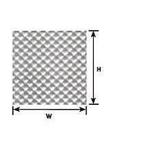 Plastruct HO gauge  White Tread Plate  Sheet 12" x 7" (2 per pack)