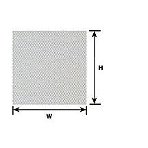 Plastruct Z gauge White Tread Plate  Sheet 3-7/8" x 2-1/4" (2 per pack)