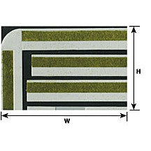 Plastruct HO gauge Beige Curbs, Walks & Parkways 12" x 7" (2 per pack)