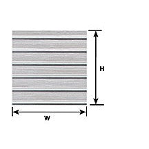 Plastruct O gauge Beige Ribbed Roof/Corrugated 12" x 7" (2 per pack)