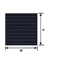 Plastruct G gauge White Rubber Tread Sheet 3-7/8" x 2-1/4" (2 per pack)