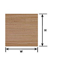 Plastruct .039" Beige Wood Planking Sheet 12" x 7" (2 per pack)