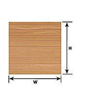 Plastruct 5/32" Beige Wood Planking Sheet 12" x 7" (2 per pack)