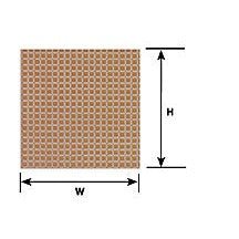 Plastruct .055" White Square Tile Sheet 12 x 7" (2 per pack)