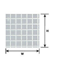 Plastruct 15/64" White Square Tile Sheet 12 x 7" (2 per pack)