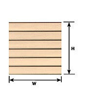 Plastruct 1/4" White Clapboard Siding Sheet 11" x 7" (2 per pack)