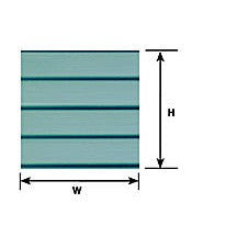 Plastruct 5/16" White Clapboard Siding Sheet 11" x 7" (2 per pack)