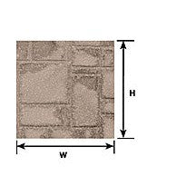 Plastruct G gauge Scale Beige Patio Stone Sheet 12" x 7" (2 per pack)