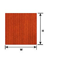 Plastruct Dollhouse Scale Mahogany Wood Paneling Paper Sheet 7-1/2" x 10" (1 per pack)