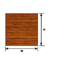 Plastruct G gauge Dark Hardwood Floor Paper Sheet 7-1/2" x 10" (1 per pack)