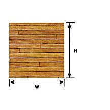 Plastruct G gauge Dark Hardwood Floor Paper Sheet 7-1/2" x 10" (1 per pack)